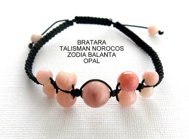 Bratara Zodia BALANTA*Talisman Norocos*Opal