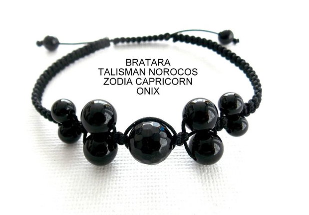 Bratara Zodia CAPRICORN*Talisman Norocos*Onix
