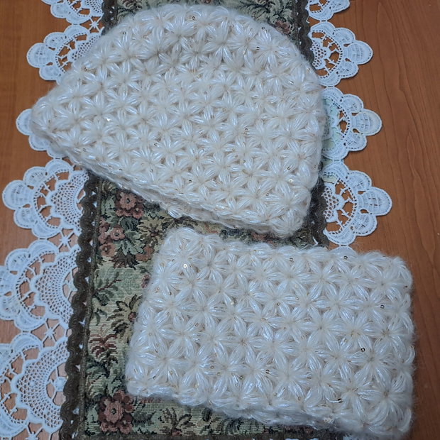 Set căciulă, accesoriu gât