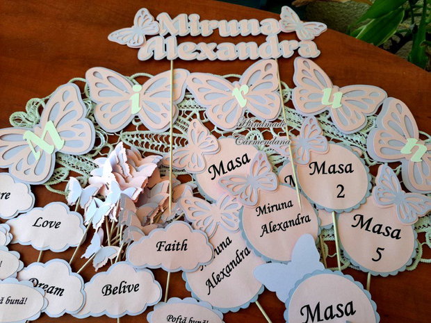 Set papetarie botez tematic Pisicuta Marie