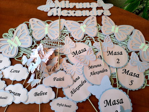 Set papetarie botez tematic Pisicuta Marie