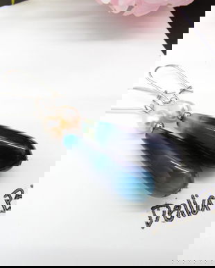 Cercei handmade unicat - agate si perle (cod1126)