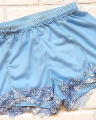 Pantaloni scurti pijama dama baby blue