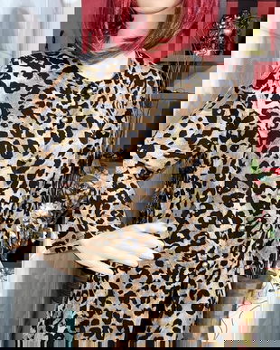 Bluza animal print marime L