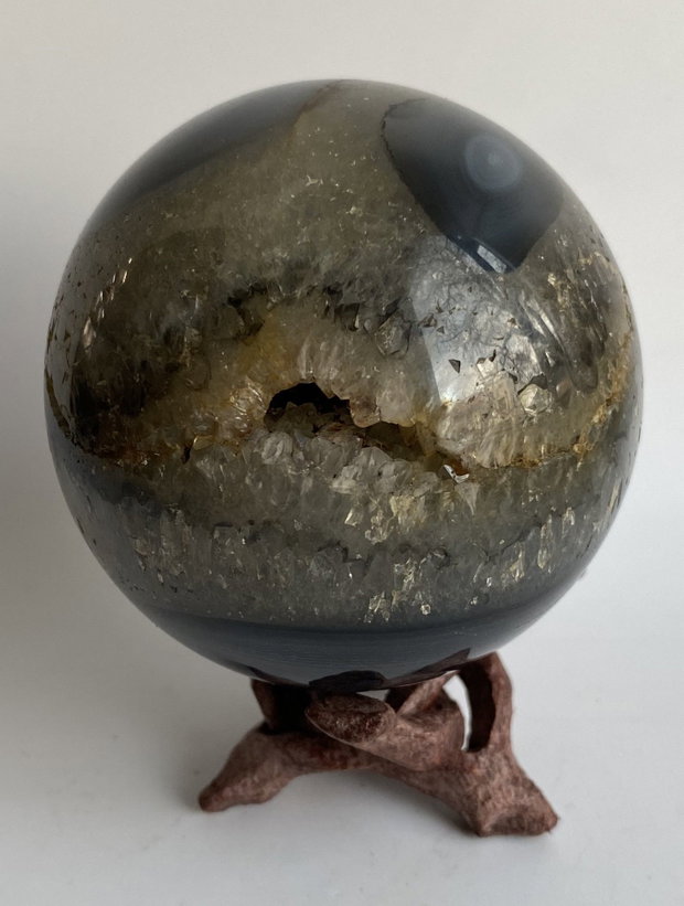 Agat Negru - Sfera piatra semipretioasa