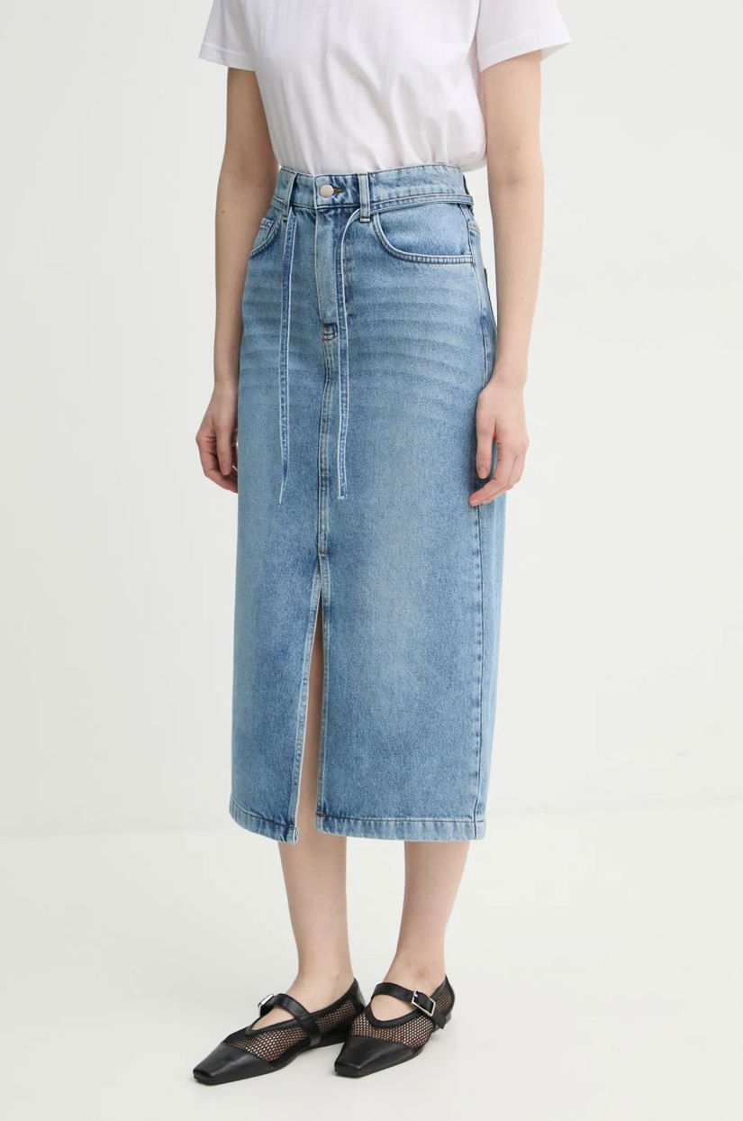 Day Birger et Mikkelsen fustă din denim midi, dreaptă, DAY65242713