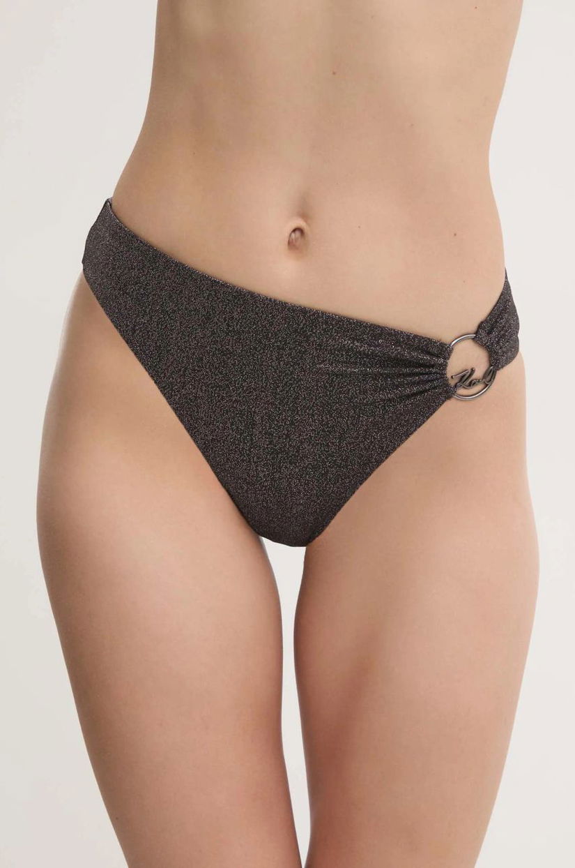 Karl Lagerfeld sutien de baie culoarea negru, cupa usor rigidizata, A1W46019