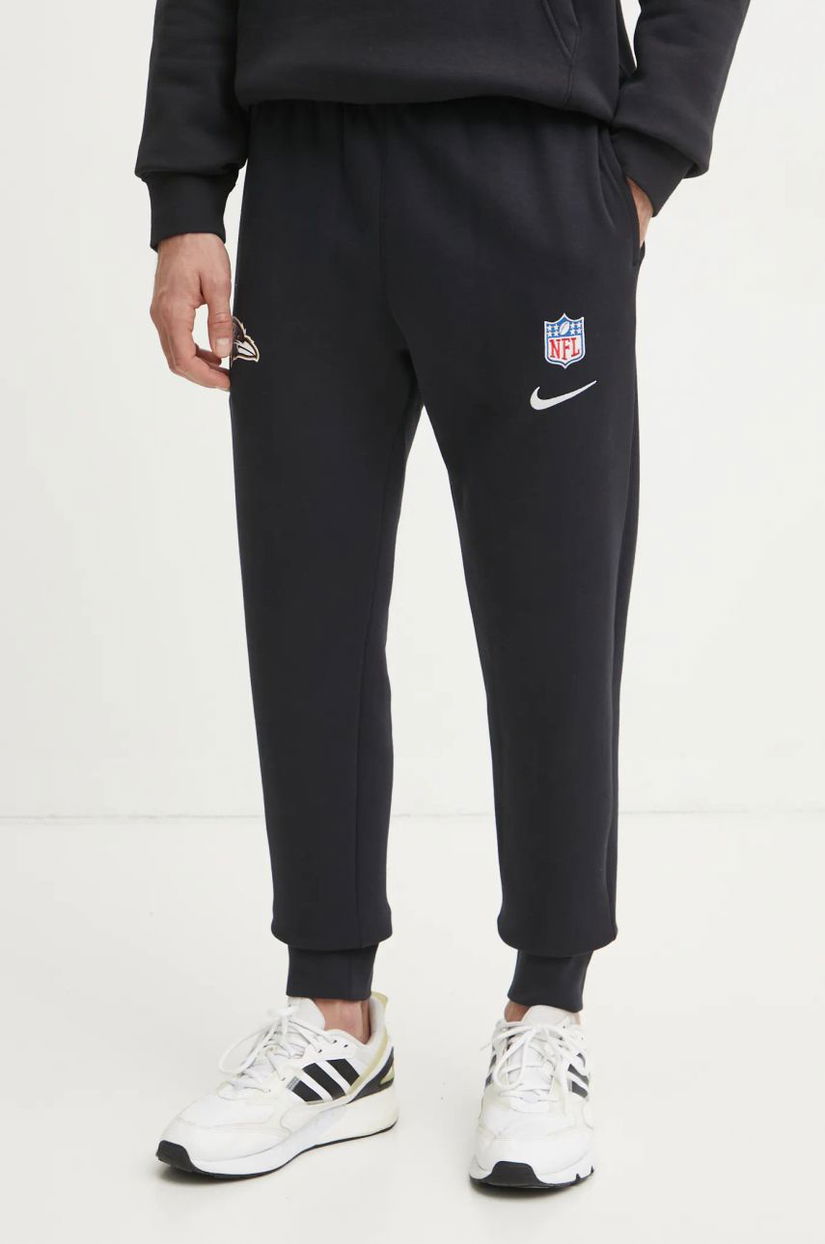 Nike pantaloni de trening Baltimore Ravens culoarea negru, cu imprimeu, 02F7-00A-8G-4NZ