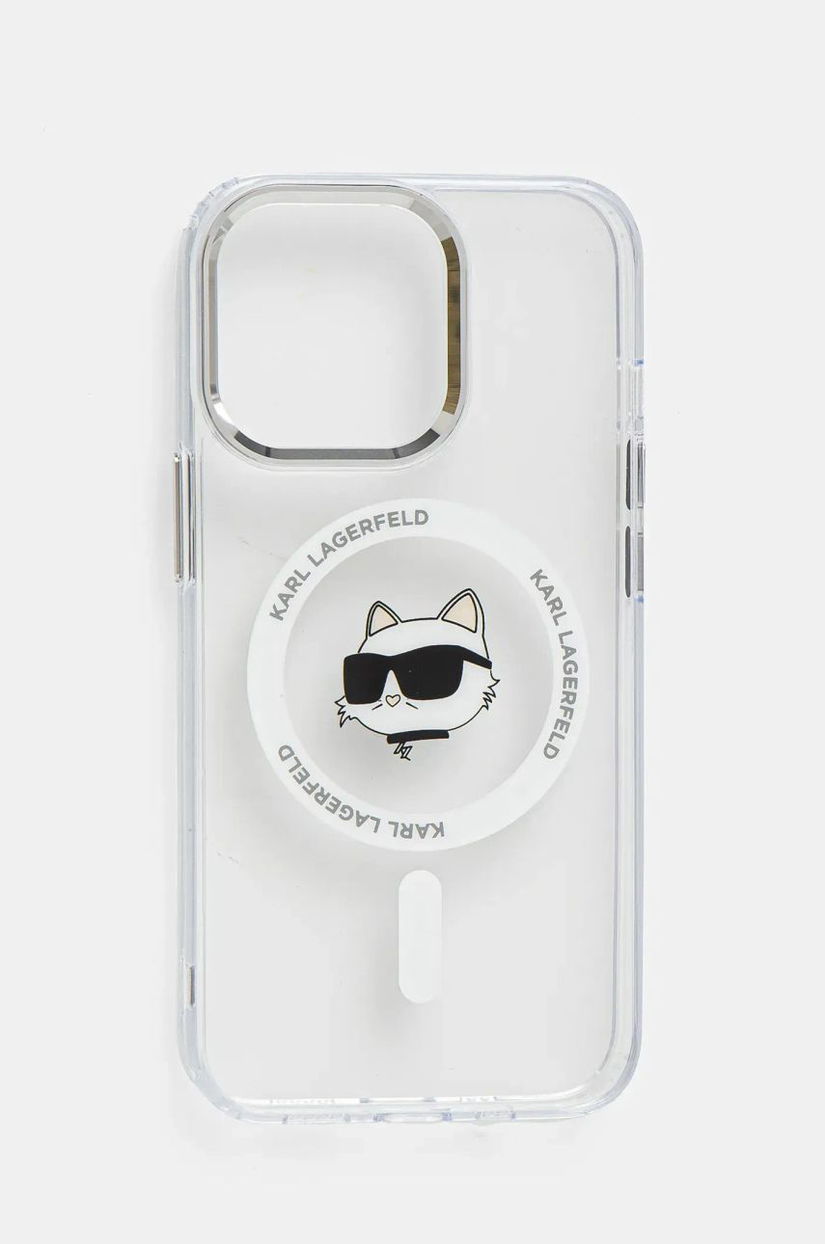 Karl Lagerfeld husa pentru telefon iPhone 13 Pro 6.1 culoarea transparent, KLHMP13LHLSCHH