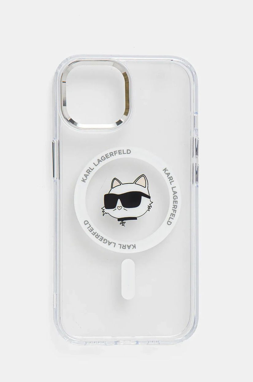 Karl Lagerfeld husa pentru telefon iPhone 15 6.1 culoarea transparent, KLHMP15SHLSCHH