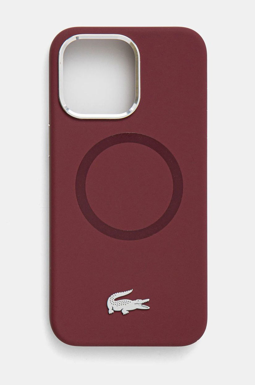 Lacoste husa pentru telefon iPhone 15 Pro Max 6.7 culoarea bordo, LCHMP15XSMAR