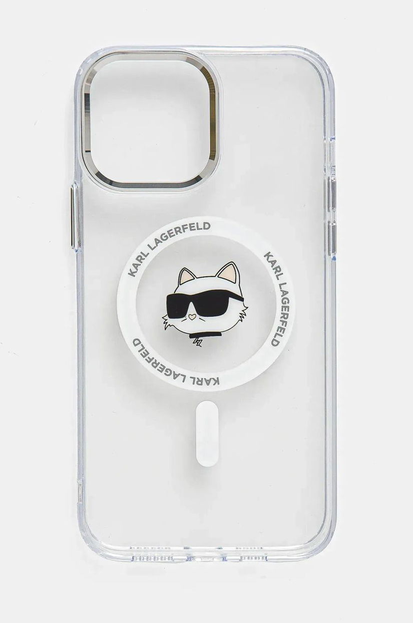 Karl Lagerfeld husa pentru telefon iPhone 13 Pro Max 6.7 culoarea transparent, KLHMP13XHLSCHH