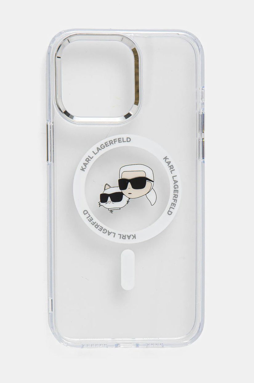 Karl Lagerfeld husa pentru telefon iPhone 15 Pro Max 6.7 culoarea transparent, KLHMP15XHLSKCH