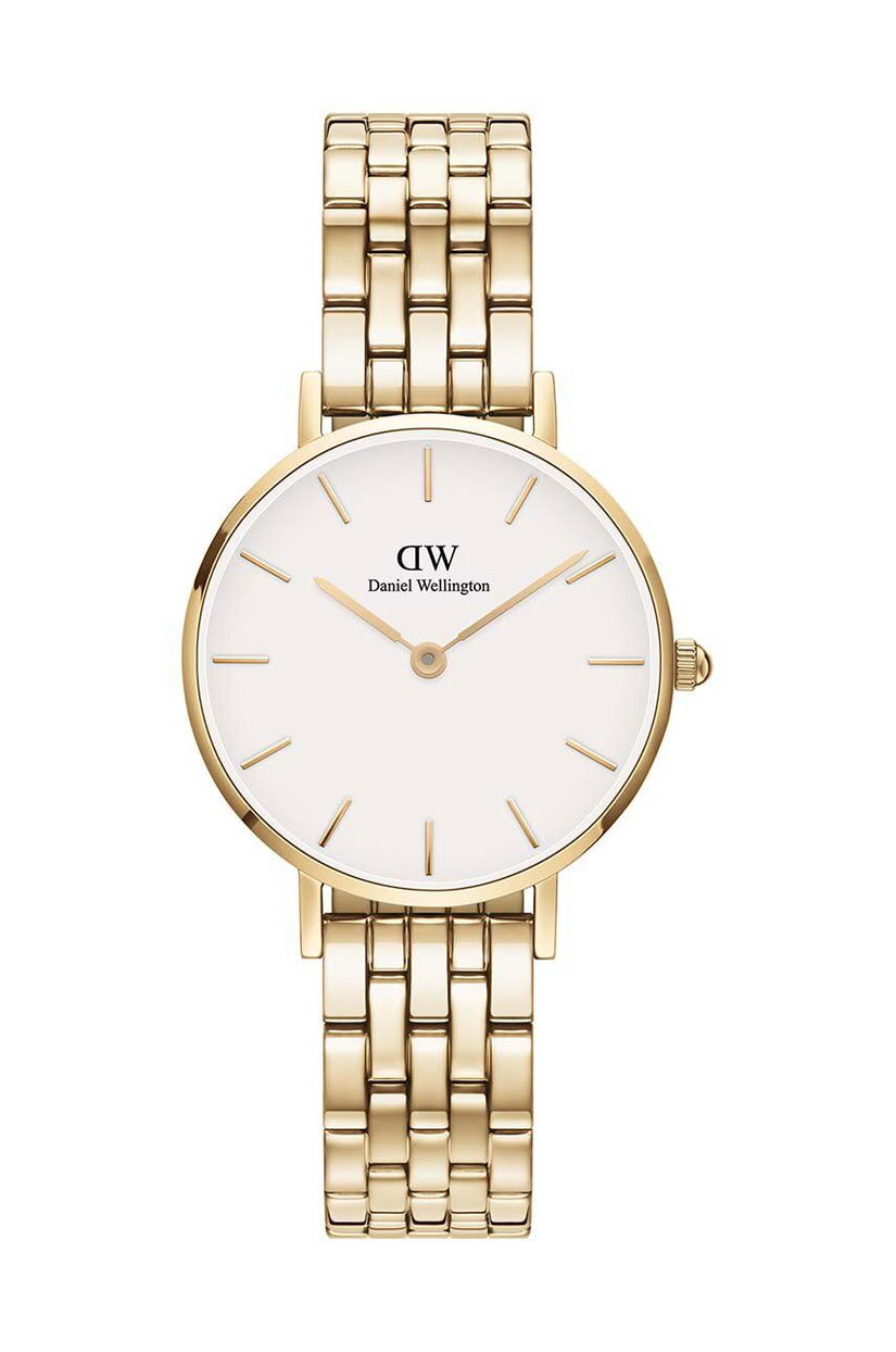 Daniel Wellington ceas Petite 28 5-Link femei, culoarea auriu