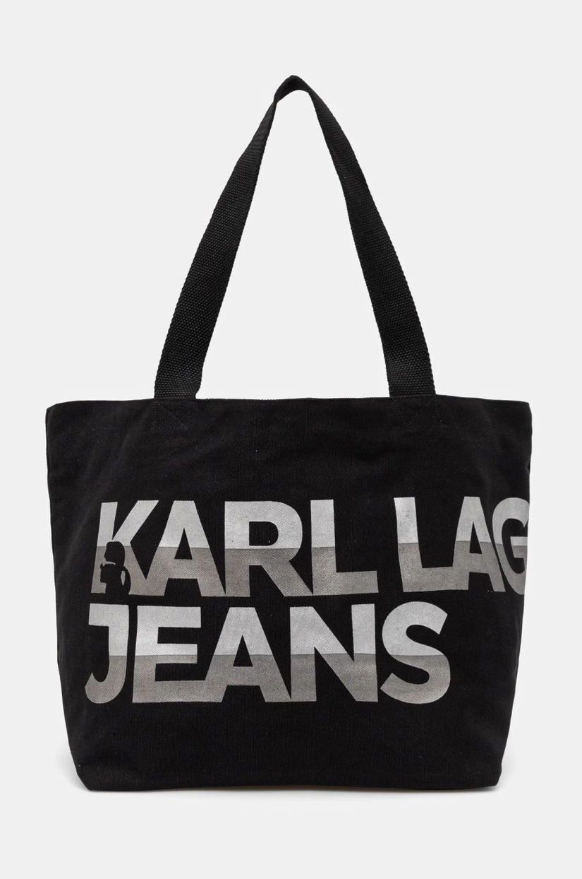 Karl Lagerfeld Jeans poseta culoarea negru, A1W50055