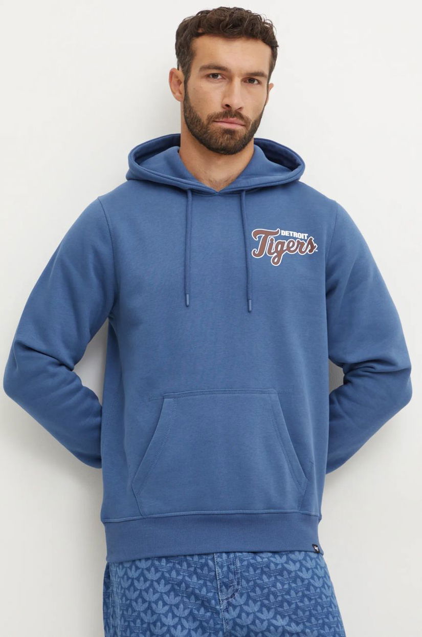 47 brand bluza MLB Detroit Tigers barbati, cu glugă, cu imprimeu, BB009PMDDFH628817TB