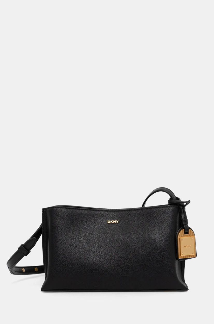 Dkny poseta de piele culoarea negru, R44E1I54