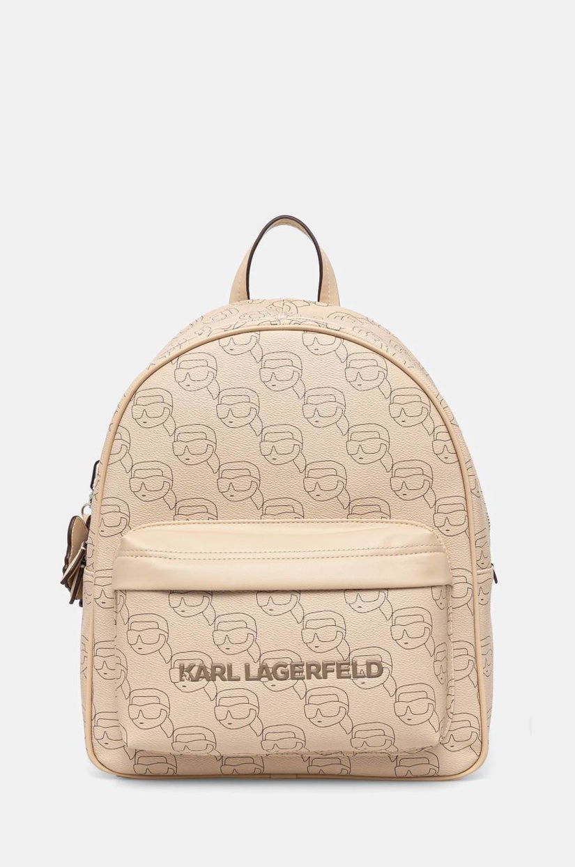 Karl Lagerfeld rucsac femei, culoarea bej, mare, modelator, A1W30133