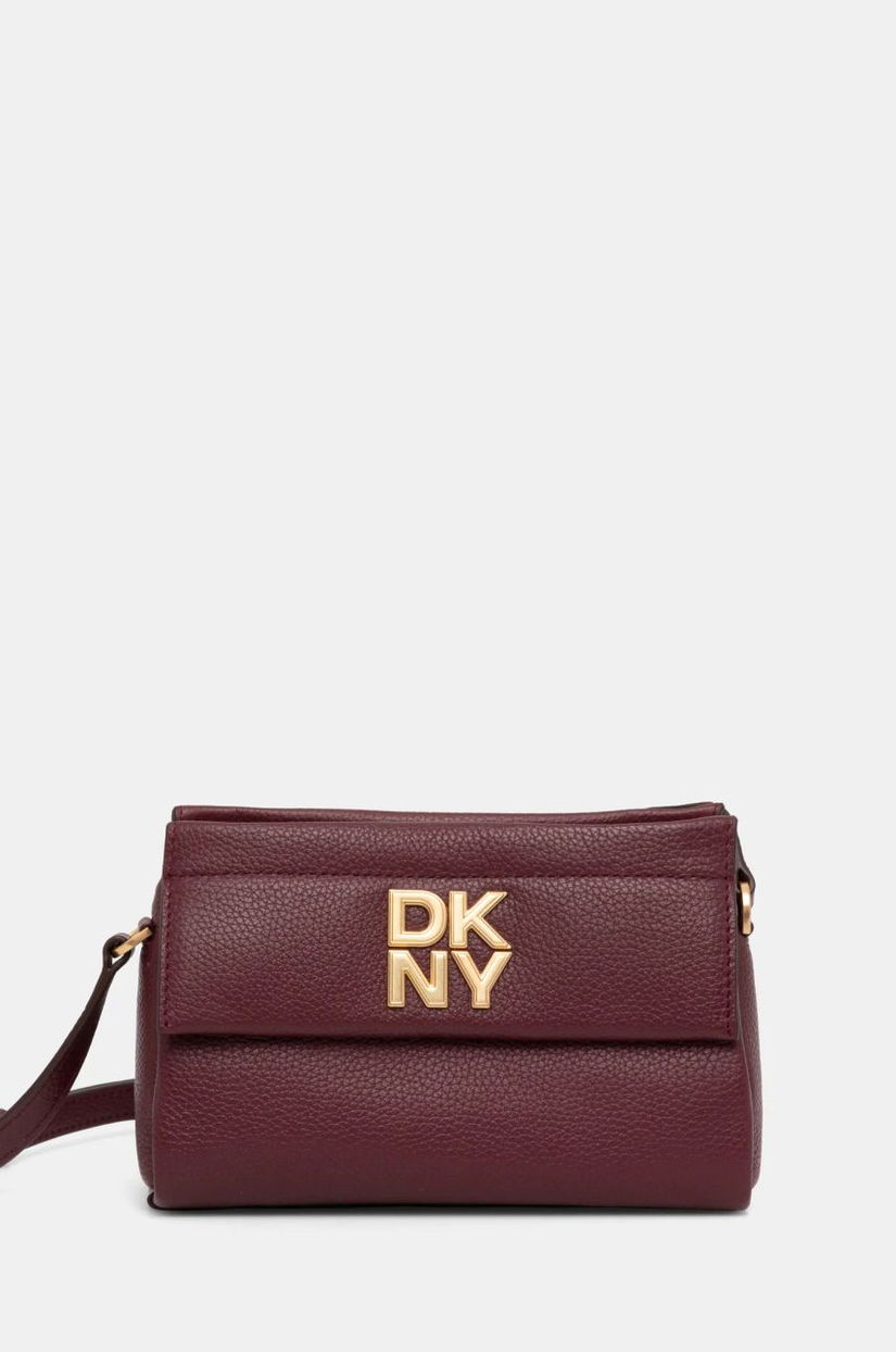 Dkny poseta de piele culoarea bordo, R44EAI71