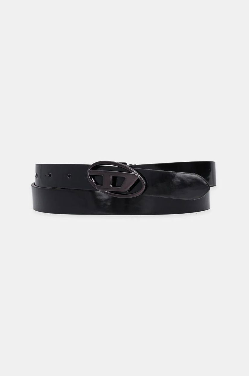 Diesel curea OVAL D LOGO B-1DR 20 belt femei, culoarea negru, X09727.P1660