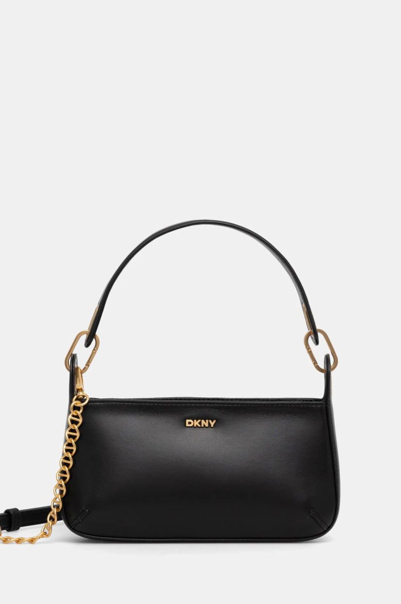 Dkny poseta de piele culoarea negru, R44EKI56