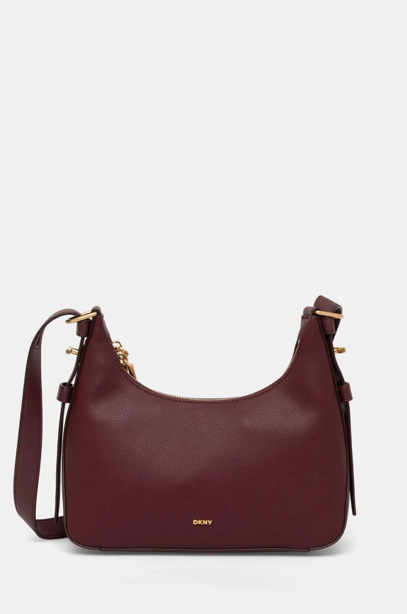 Dkny poseta de piele culoarea bordo, R44EAI65