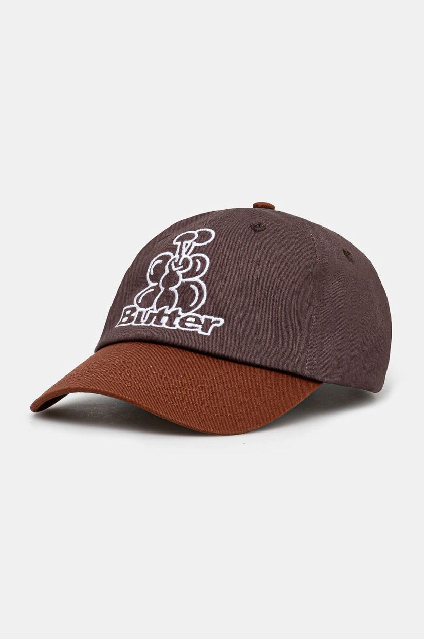 Butter Goods șapcă de baseball din bumbac Bugs 6 Panel Cap culoarea violet, cu imprimeu, BG243801