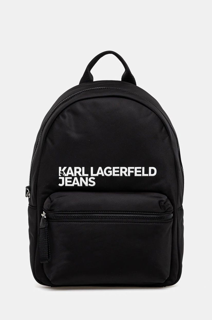 Karl Lagerfeld Jeans rucsac culoarea negru, mare, cu imprimeu, A1W30236