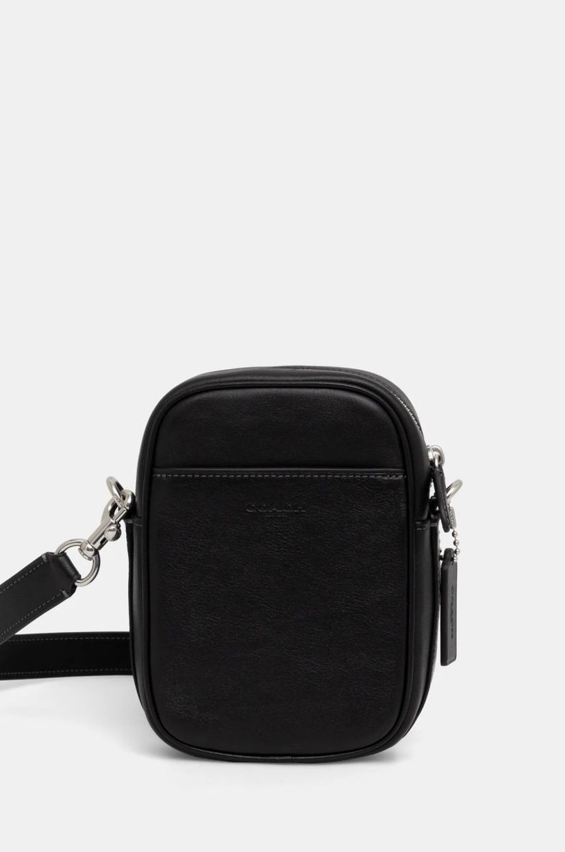 Coach borseta de piele culoarea negru, CW461