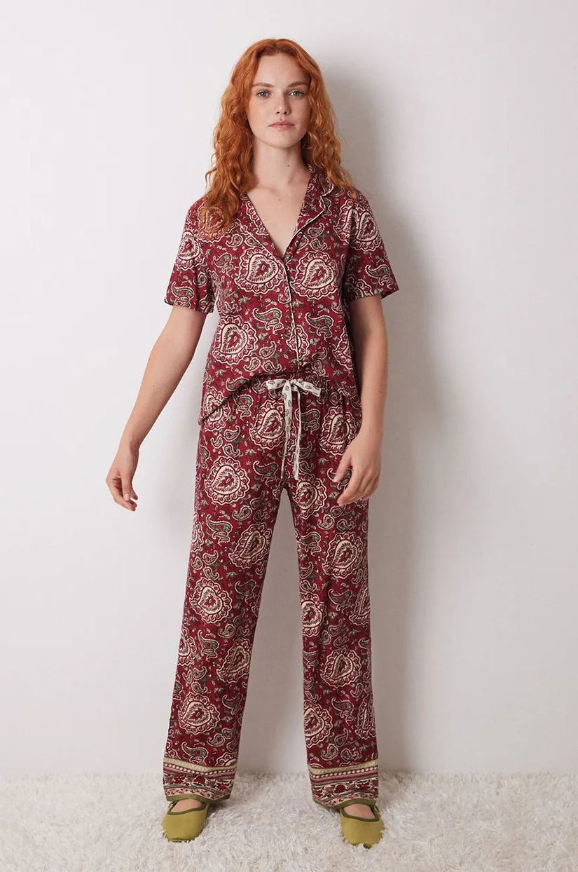 women'secret pijama MIX AND MATCH LOVE ACTUALLY femei, culoarea rosu, 4858814