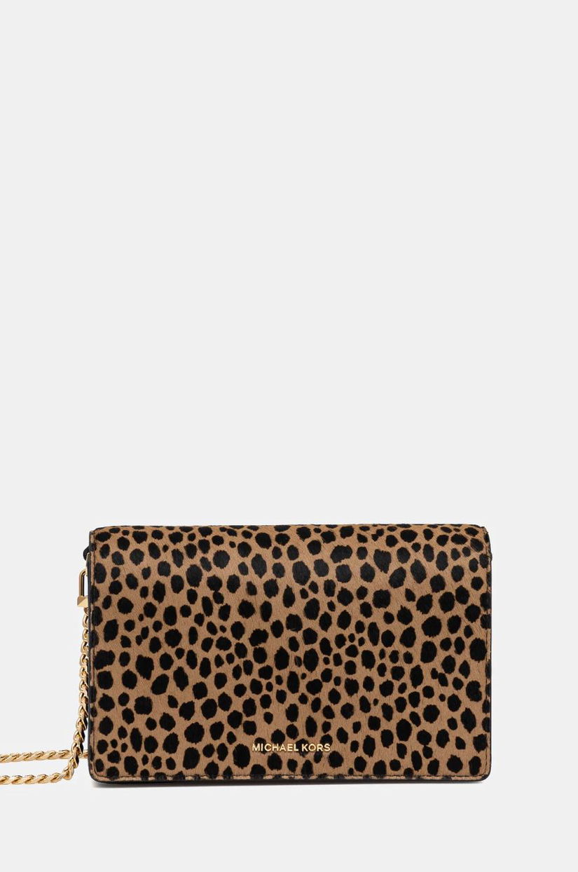 MICHAEL Michael Kors poseta de piele culoarea bej, 32R5GJ6C8O