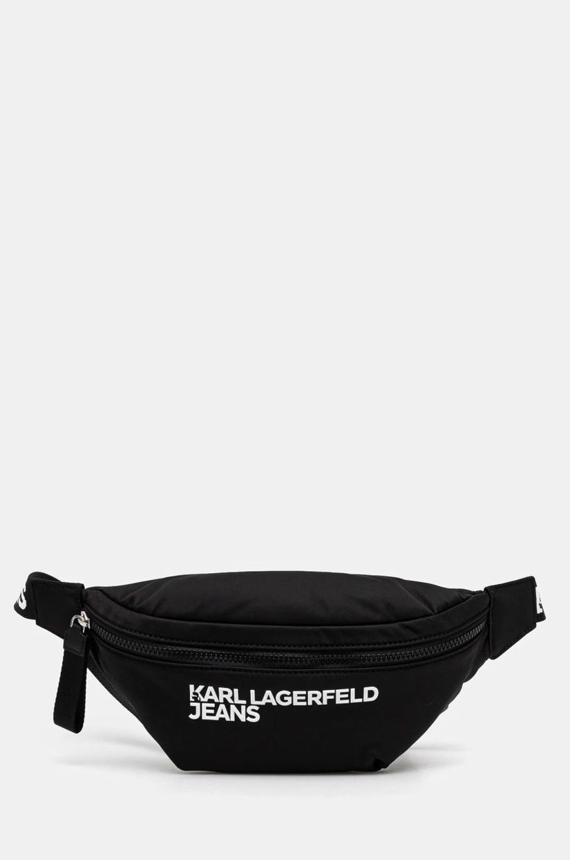 Karl Lagerfeld Jeans borseta culoarea negru, A1W30427