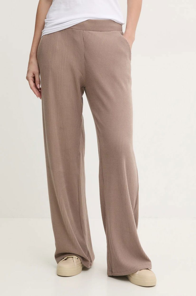 Abercrombie & Fitch pantaloni de lounge culoarea bej, neted, KI147-4089