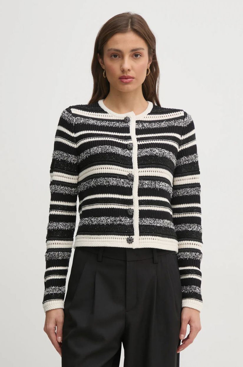 OUI cardigan femei, culoarea negru, 90616