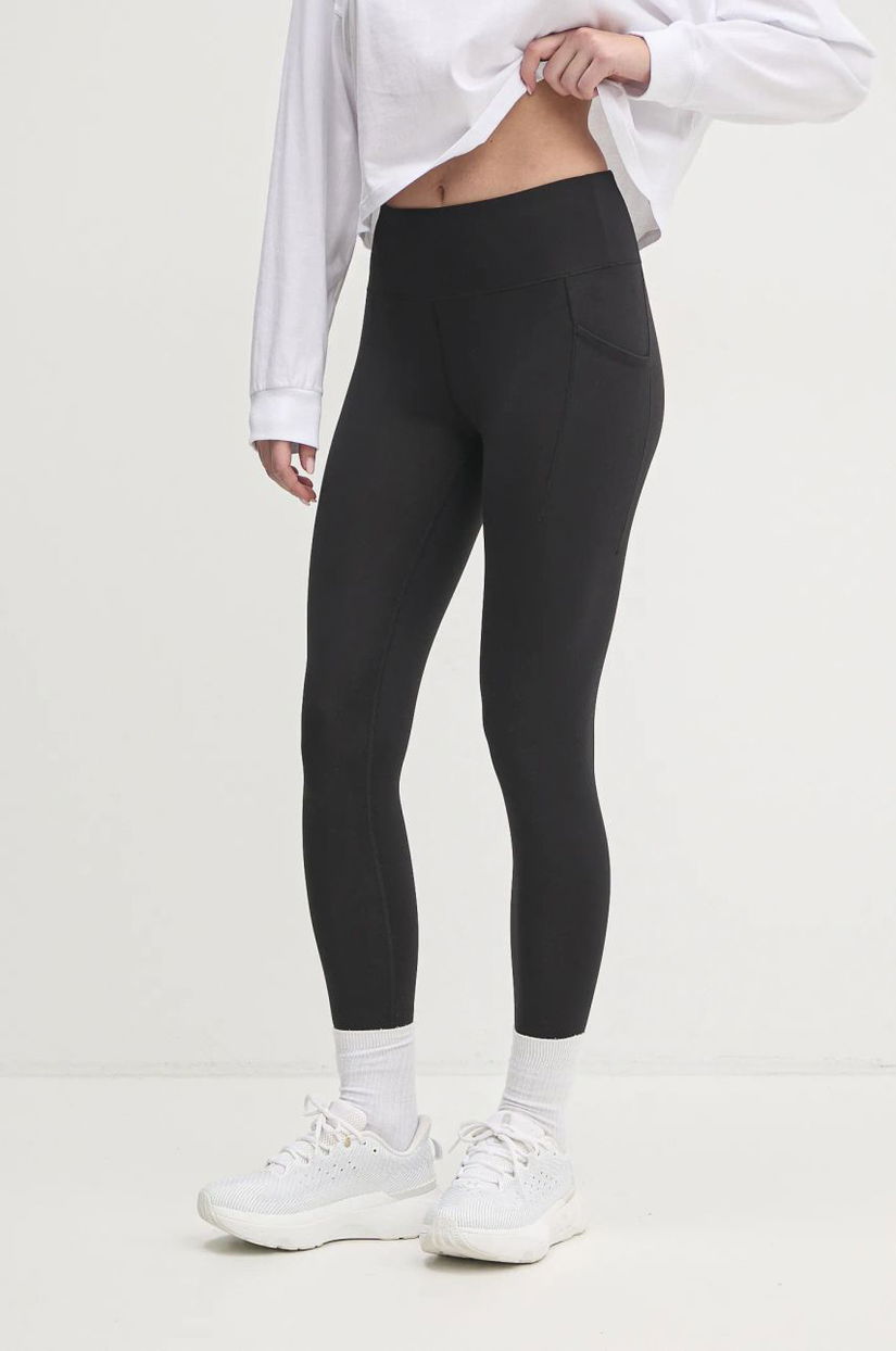 Dkny colanti femei, culoarea negru, neted, DP5P3555