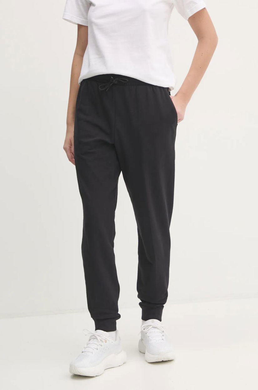 ON running pantaloni de trening culoarea negru, neted, 1WE30040553