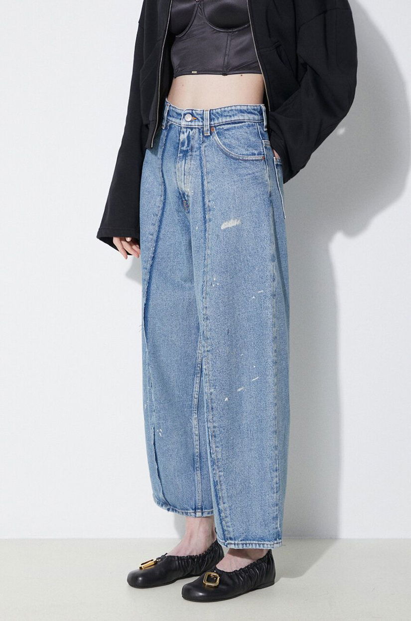 MM6 Maison Margiela jeansi femei high waist, S52LA0231