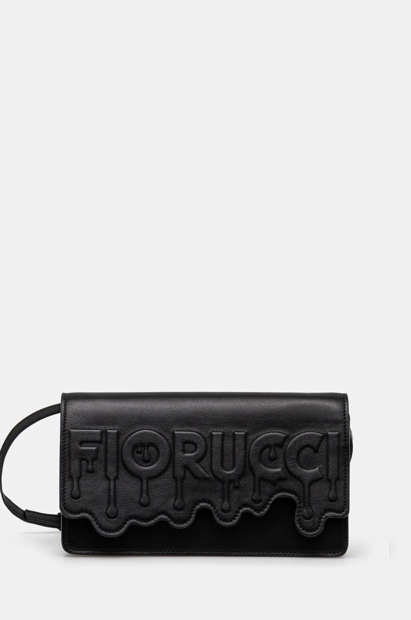 Fiorucci poseta de piele Melted Bag culoarea negru, U01FPABA208LE01BK01