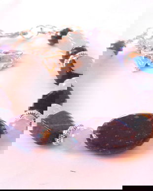 Bratara lapis lazuli si acvamarin