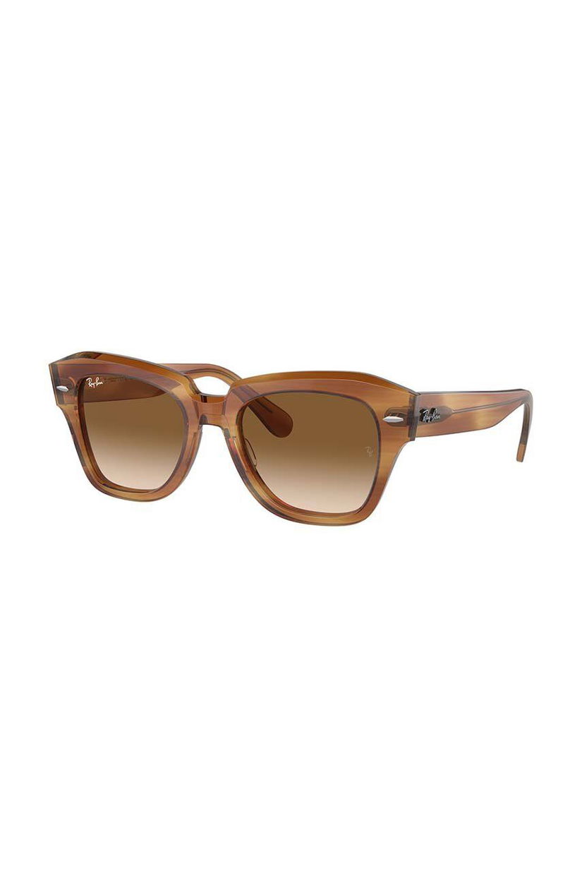 Ray-Ban ochelari de soare STATE STREET culoarea bordo, 0RB2186