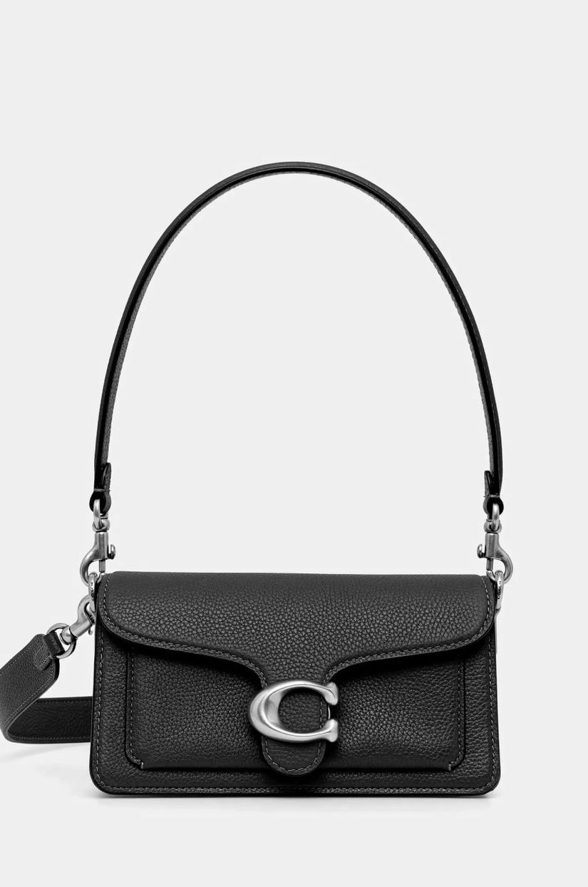 Coach poseta de piele Tabby culoarea negru, CY201