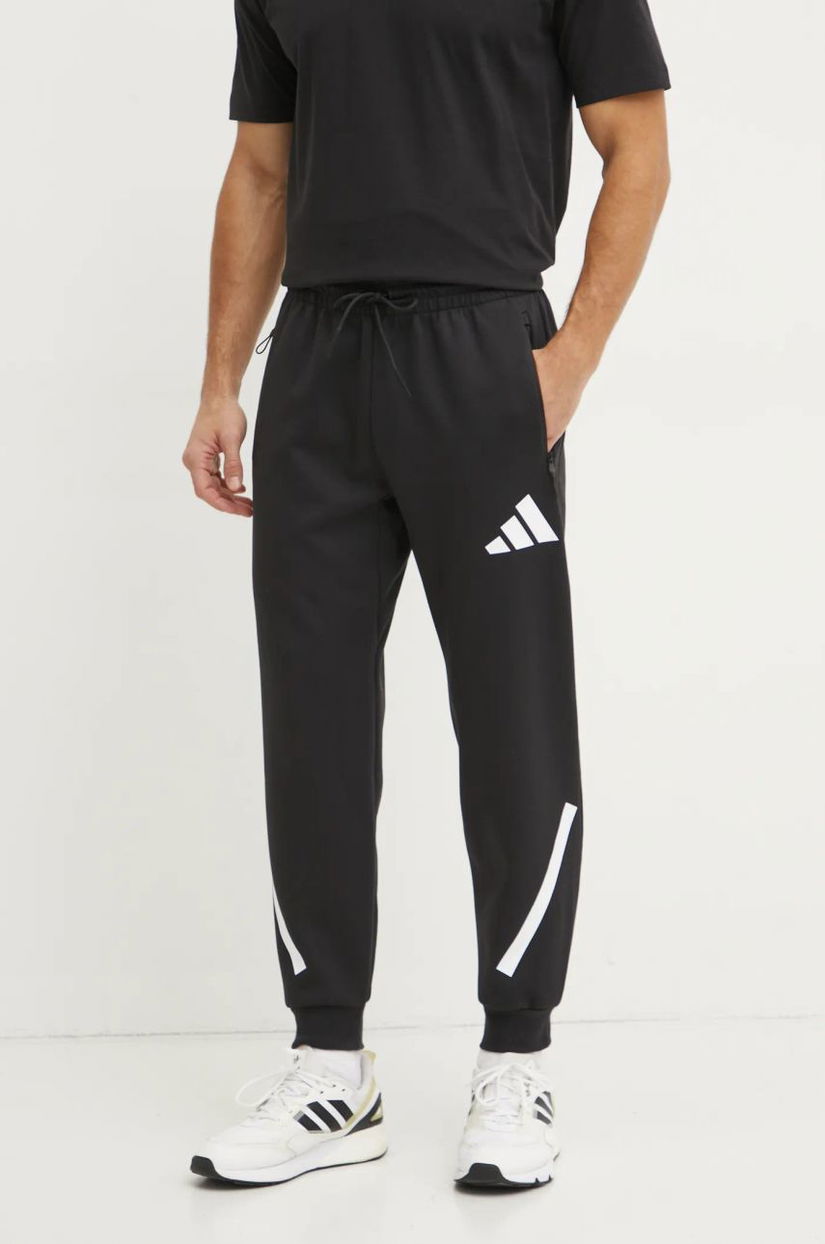 adidas pantaloni de trening Z.N.E. culoarea negru, cu imprimeu, JD5983