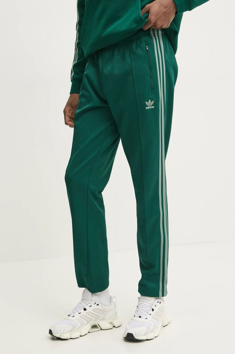 adidas Originals pantaloni de trening CLASSIC TP culoarea verde, modelator, JP2523