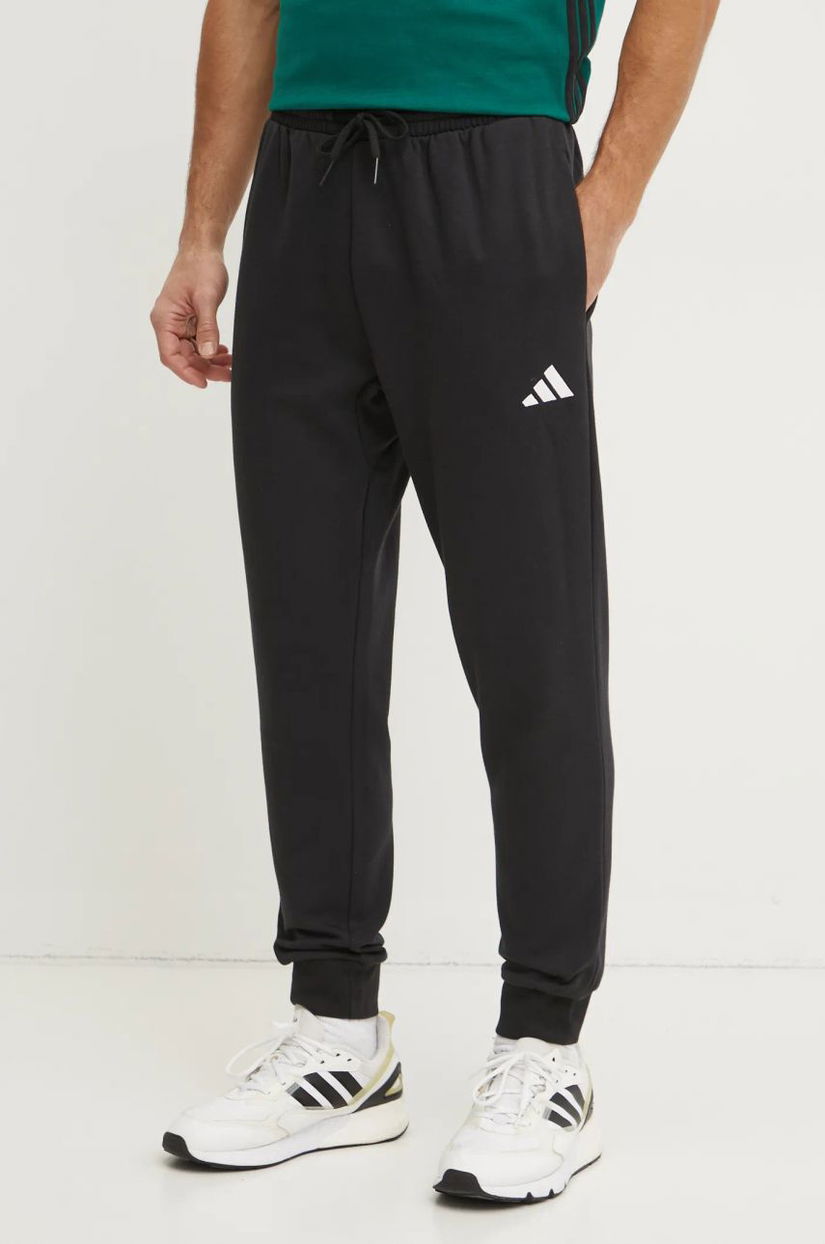 adidas pantaloni de trening Feelcozy culoarea negru, neted, JE3815