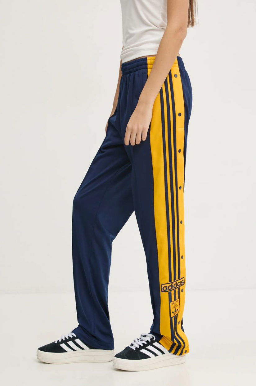 adidas Originals pantaloni Adibreak femei, culoarea albastru marin, modelator, JP2306