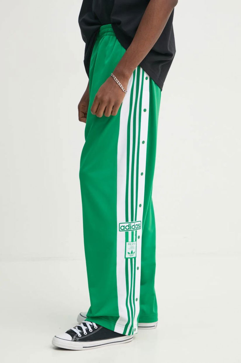 adidas Originals pantaloni de trening Adibreak culoarea verde, cu imprimeu, JP3762