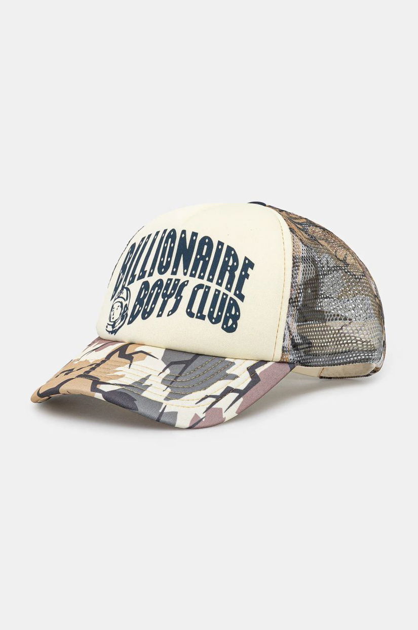 Billionaire Boys Club sapca Camo Arch Logo Trucker culoarea verde, modelator, B24142