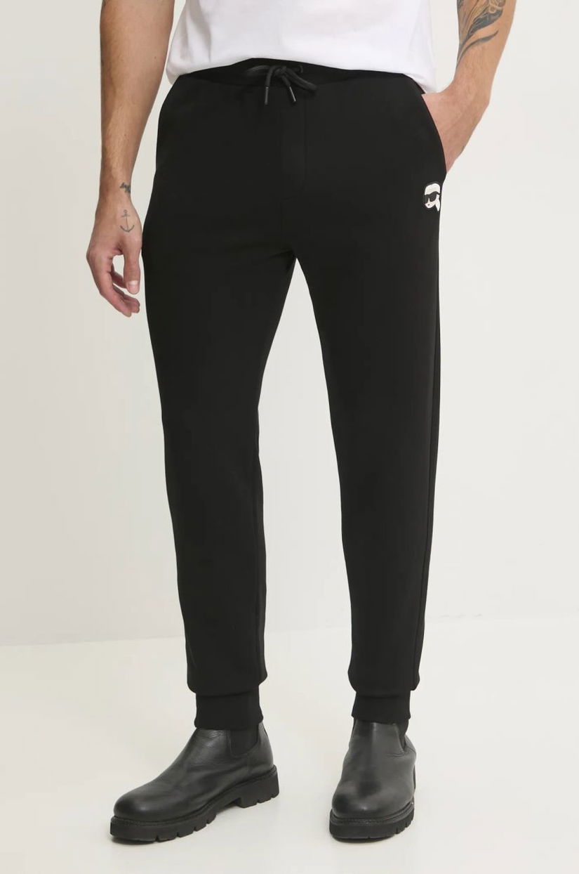 Karl Lagerfeld pantaloni de trening culoarea negru, neted, 500900.705713