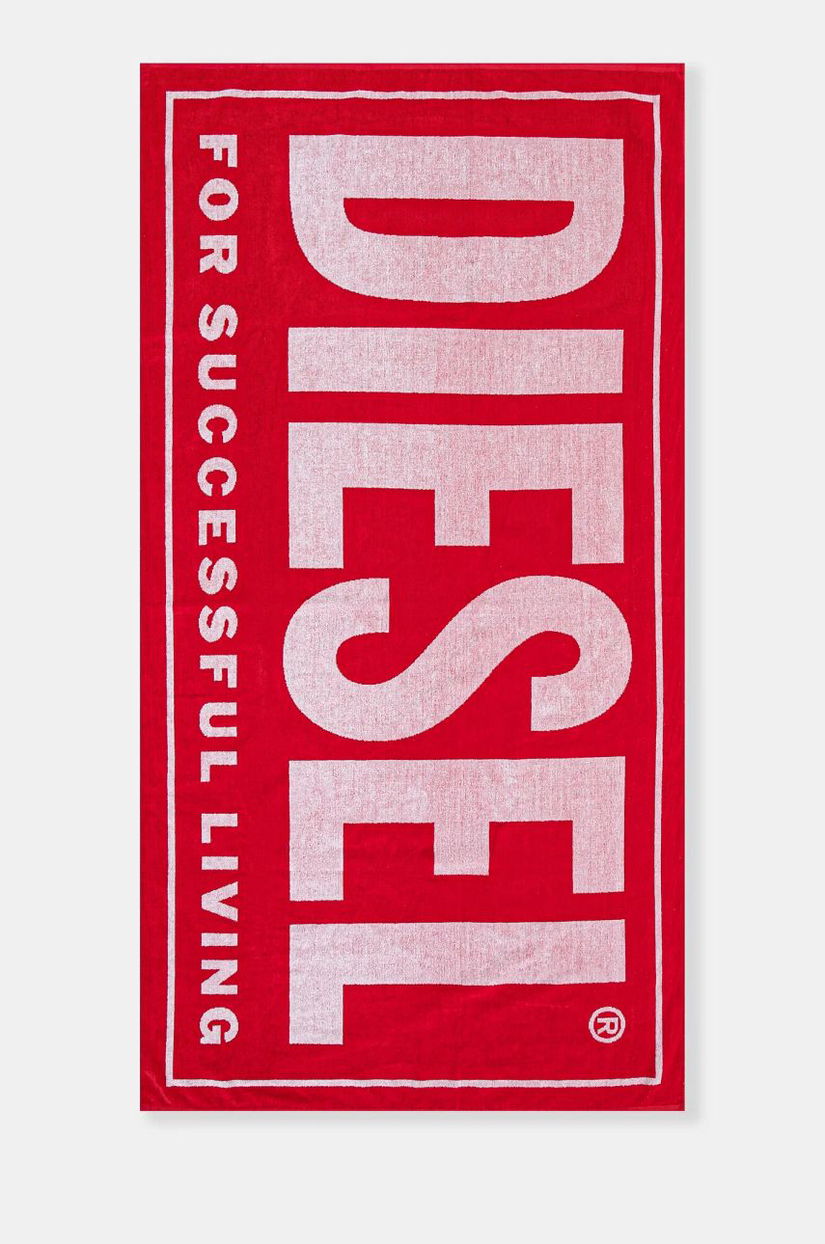 Diesel prosop din bumbac BMT-HELLERI TOWEL 88 x 174 cm culoarea rosu, 00CG4K.0JHAT