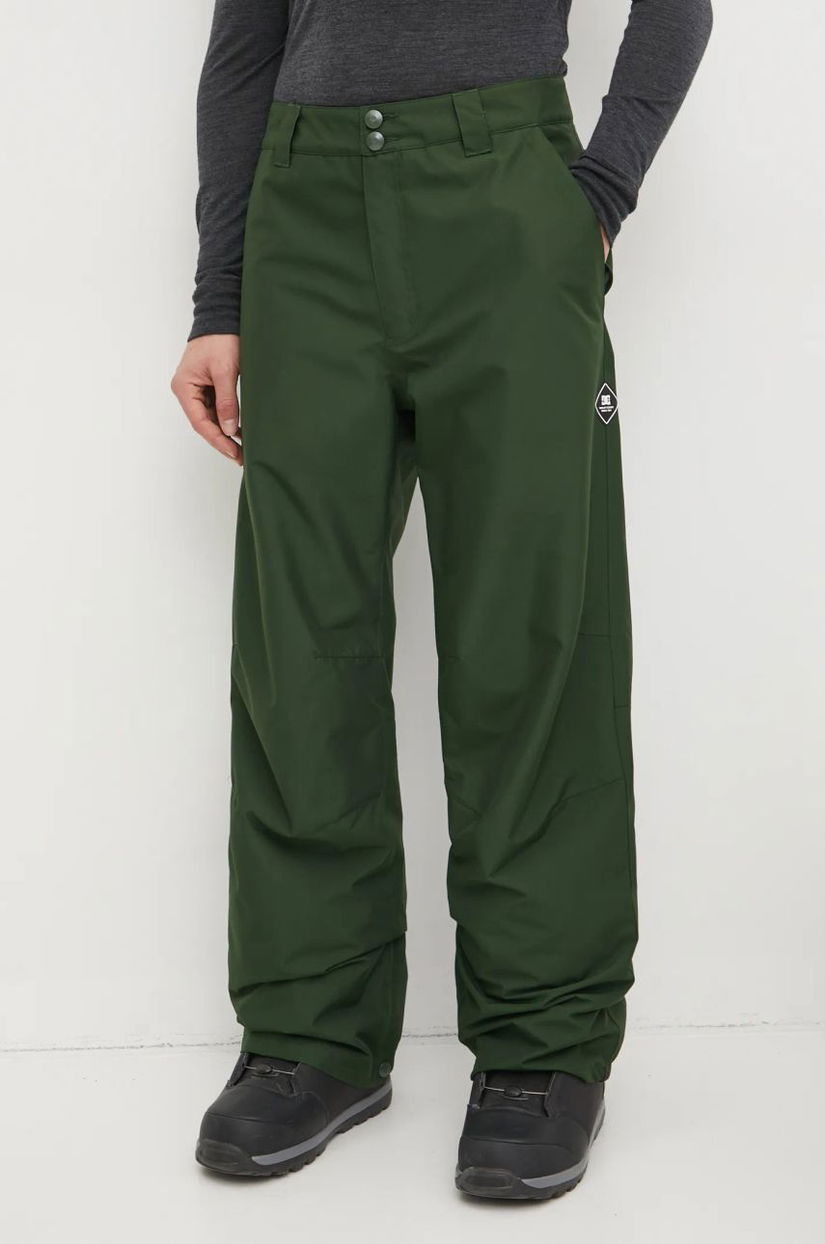 DC pantaloni Snow culoarea verde, ADYTP03054